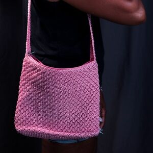 The Sak Knit Bag in Pink